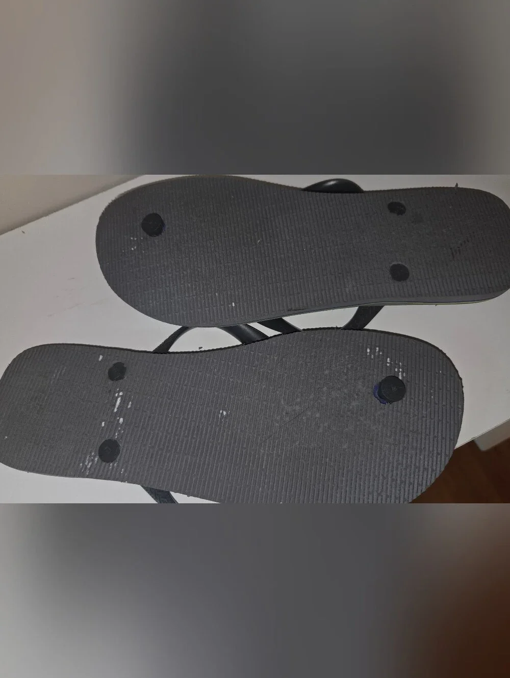 Havaianas Classic Black Flip Flops with Brazilian Flag